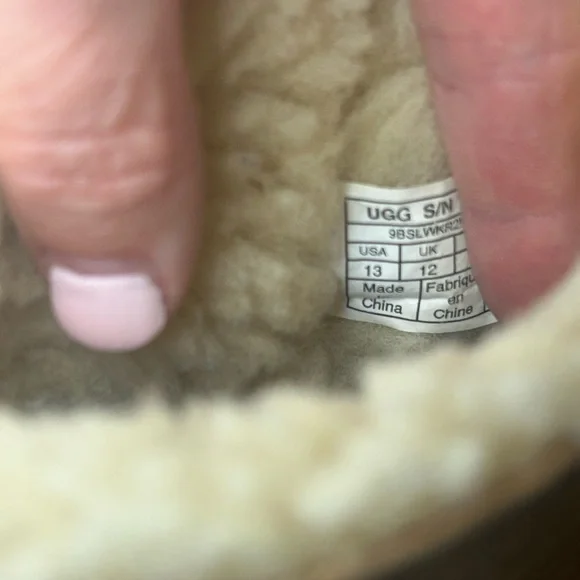 UGG Tan Boots with Ribbon Accents size 13c - Picture 4 of 4